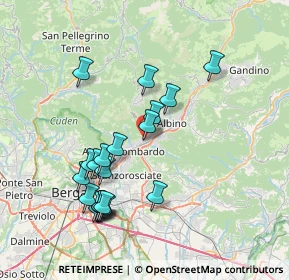 Mappa Via Orti, 24027 Nembro BG, Italia (7.3845)