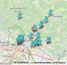 Mappa 24027 Nembro BG, Italia (6.7655)