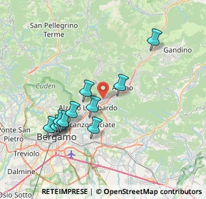 Mappa 24027 Nembro BG, Italia (6.95727)
