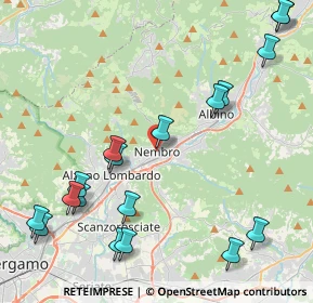 Mappa 24027 Nembro BG, Italia (5.26667)
