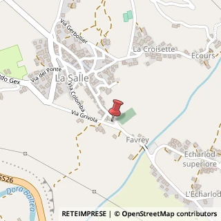 Mappa Via Corrado Gex, 86, 11015 La Salle, Aosta (Valle d'Aosta)