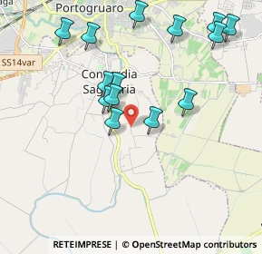 Mappa Via Frassine, 30023 Concordia Sagittaria VE, Italia (2.02714)