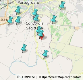Mappa Via Frassine, 30023 Concordia Sagittaria VE, Italia (2.08545)