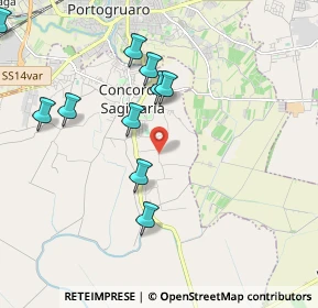 Mappa Via Frassine, 30023 Concordia Sagittaria VE, Italia (2.27727)