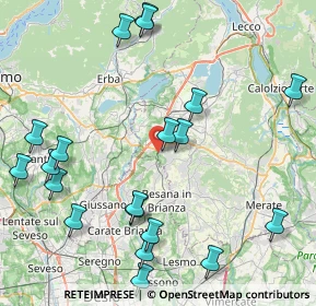 Mappa Via Sandro Pertini, 23893 Cassago Brianza LC, Italia (10.178)