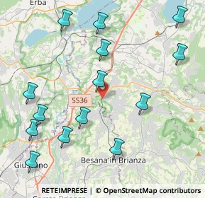 Mappa Via Sandro Pertini, 23893 Cassago Brianza LC, Italia (4.92214)