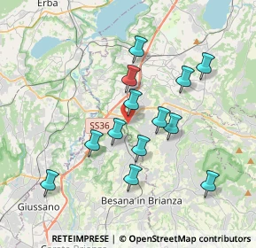 Mappa Via Sandro Pertini, 23893 Cassago Brianza LC, Italia (3.35077)