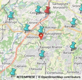 Mappa Via Sandro Pertini, 23893 Cassago Brianza LC, Italia (2.74364)