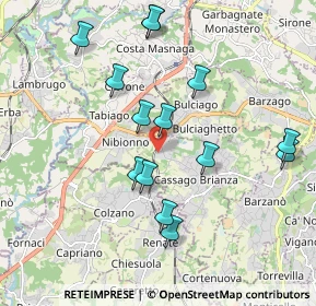 Mappa Via Sandro Pertini, 23893 Cassago Brianza LC, Italia (1.92071)