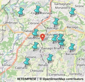 Mappa Via Sandro Pertini, 23893 Cassago Brianza LC, Italia (2.03167)