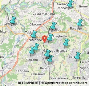 Mappa Via Sandro Pertini, 23893 Cassago Brianza LC, Italia (1.93538)