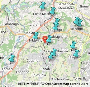 Mappa Via Sandro Pertini, 23893 Cassago Brianza LC, Italia (2.06462)