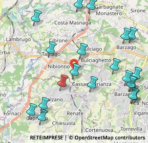 Mappa Via Sandro Pertini, 23893 Cassago Brianza LC, Italia (2.564)