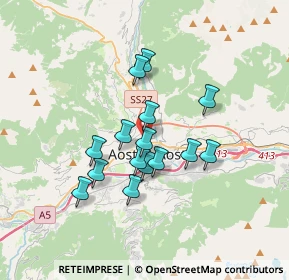 Mappa Via Edelweiss, 11100 Aosta AO, Italia (2.73467)