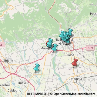 Mappa Via 51 Battaglione Bersaglieri, 36063 Marostica VI, Italia (5.775)