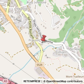 Mappa Via fratelli marc grivaz 5, 11027 Saint-Vincent, Aosta (Valle d'Aosta)