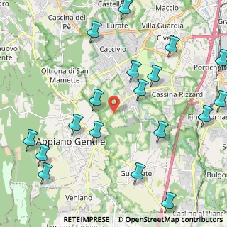 Mappa Via per Appiano, 22070 Bulgarograsso CO, Italia (2.871)