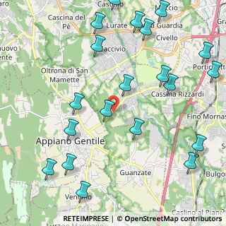 Mappa Via per Appiano, 22070 Bulgarograsso CO, Italia (2.7105)