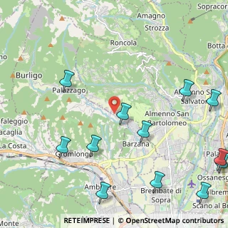 Mappa Via Longoni, 24030 Palazzago BG, Italia (2.92333)