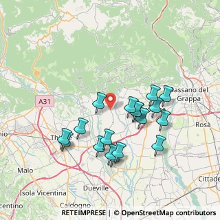 Mappa Via Poletti, 36030 Fara vicentino VI, Italia (6.955)