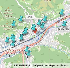 Mappa Via Famiglia Riccardi, 24027 Nembro BG, Italia (1.00684)