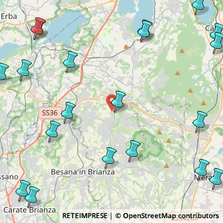 Mappa Via Risorgimento, 23891 Barzanò LC, Italia (6.9515)
