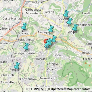 Mappa Via Risorgimento, 23891 Barzanò LC, Italia (1.76)