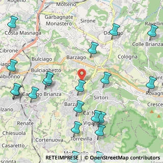 Mappa Via Risorgimento, 23891 Barzanò LC, Italia (2.909)