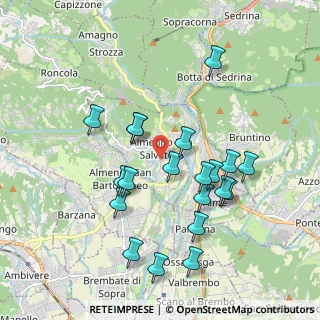 Mappa Via Cappuccini, 24031 Almenno San Salvatore BG, Italia (1.863)