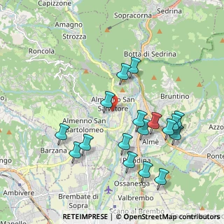 Mappa Via Cappuccini, 24031 Almenno San Salvatore BG, Italia (2.03)