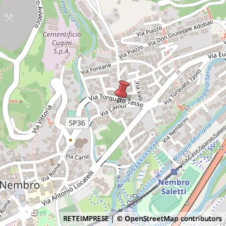 Mappa Via Cavour Camillo Benso, 22, 24027 Nembro, Bergamo (Lombardia)