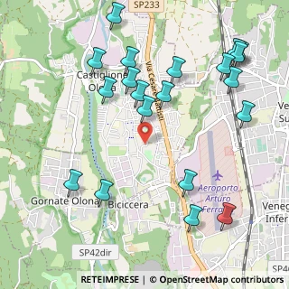 Mappa Via Monte Cimone, 21043 Castiglione Olona VA, Italia (1.212)