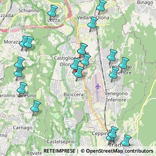 Mappa Via Monte Cimone, 21043 Castiglione Olona VA, Italia (2.576)