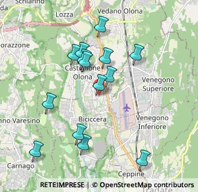 Mappa Via Monte Cimone, 21043 Castiglione Olona VA, Italia (1.76714)