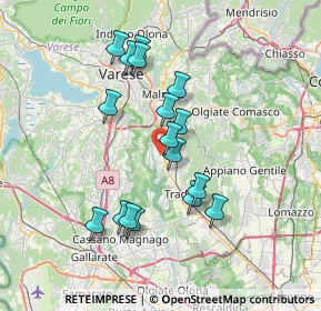 Mappa Via Monte Cimone, 21043 Castiglione Olona VA, Italia (6.45706)