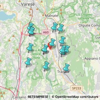 Mappa Via Monte Cimone, 21043 Castiglione Olona VA, Italia (3.02125)
