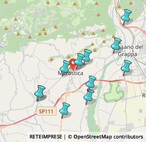 Mappa Viale Monte Grappa, 36063 Marostica VI, Italia (3.79182)