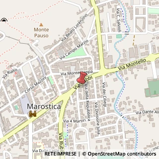 Mappa Via Brigata Sassari, 20, 36063 Marostica, Vicenza (Veneto)