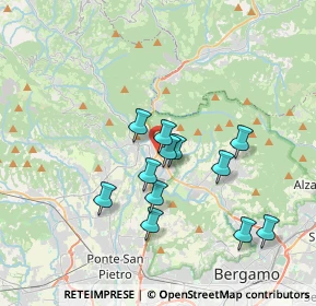 Mappa Largo Risorgimento, 24018 Villa d'Almè BG, Italia (3.08583)