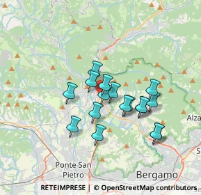 Mappa Largo Risorgimento, 24018 Villa d'Almè BG, Italia (2.72529)