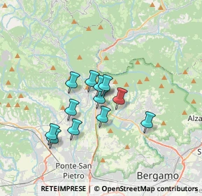 Mappa Largo Risorgimento, 24018 Villa d'Almè BG, Italia (2.585)