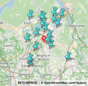 Mappa Via S. Agostino, 23892 Bulciago LC, Italia (6.51833)