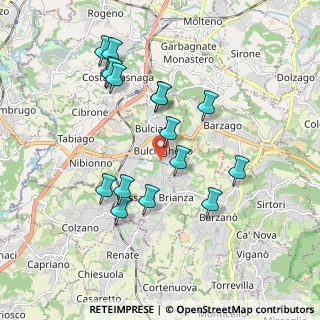 Mappa Via S. Agostino, 23892 Bulciago LC, Italia (1.815)