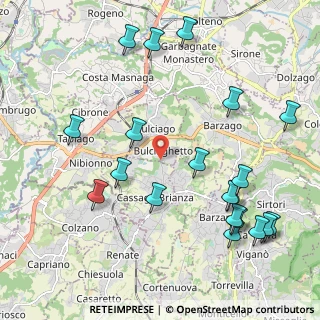 Mappa Via S. Agostino, 23892 Bulciago LC, Italia (2.473)