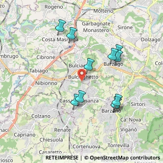 Mappa Via S. Agostino, 23892 Bulciago LC, Italia (1.88818)