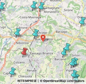 Mappa Via S. Agostino, 23892 Bulciago LC, Italia (3.25)