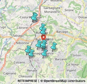 Mappa Via S. Agostino, 23892 Bulciago LC, Italia (1.28818)