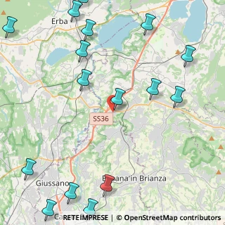 Mappa Via dei Donatori, 23895 Nibionno LC, Italia (6.25375)