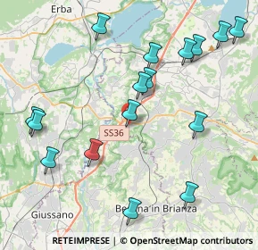 Mappa Via dei Donatori, 23895 Nibionno LC, Italia (4.64938)