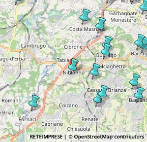 Mappa Via dei Donatori, 23895 Nibionno LC, Italia (2.88706)